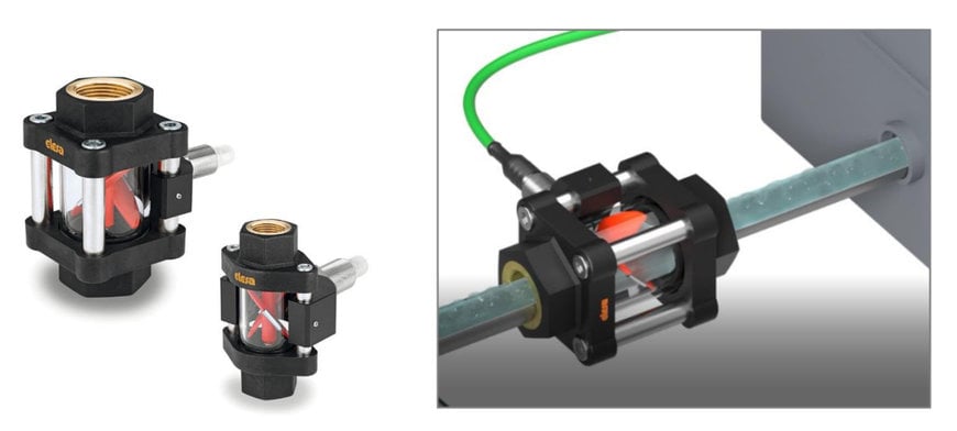 Check and measure the flow: new HVF-E visual flow indicator with flow-meter sensor